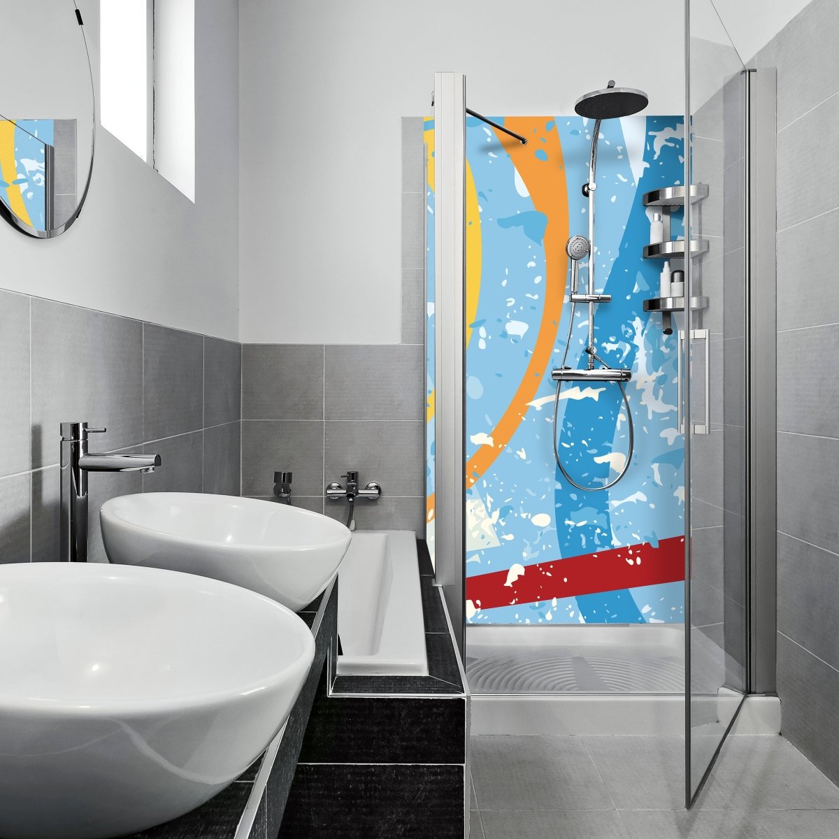 Duschwand Florian Muster M0157 entdecken - Bild 1 Duschwand Florian Muster M0157 entdecken - Bild 1