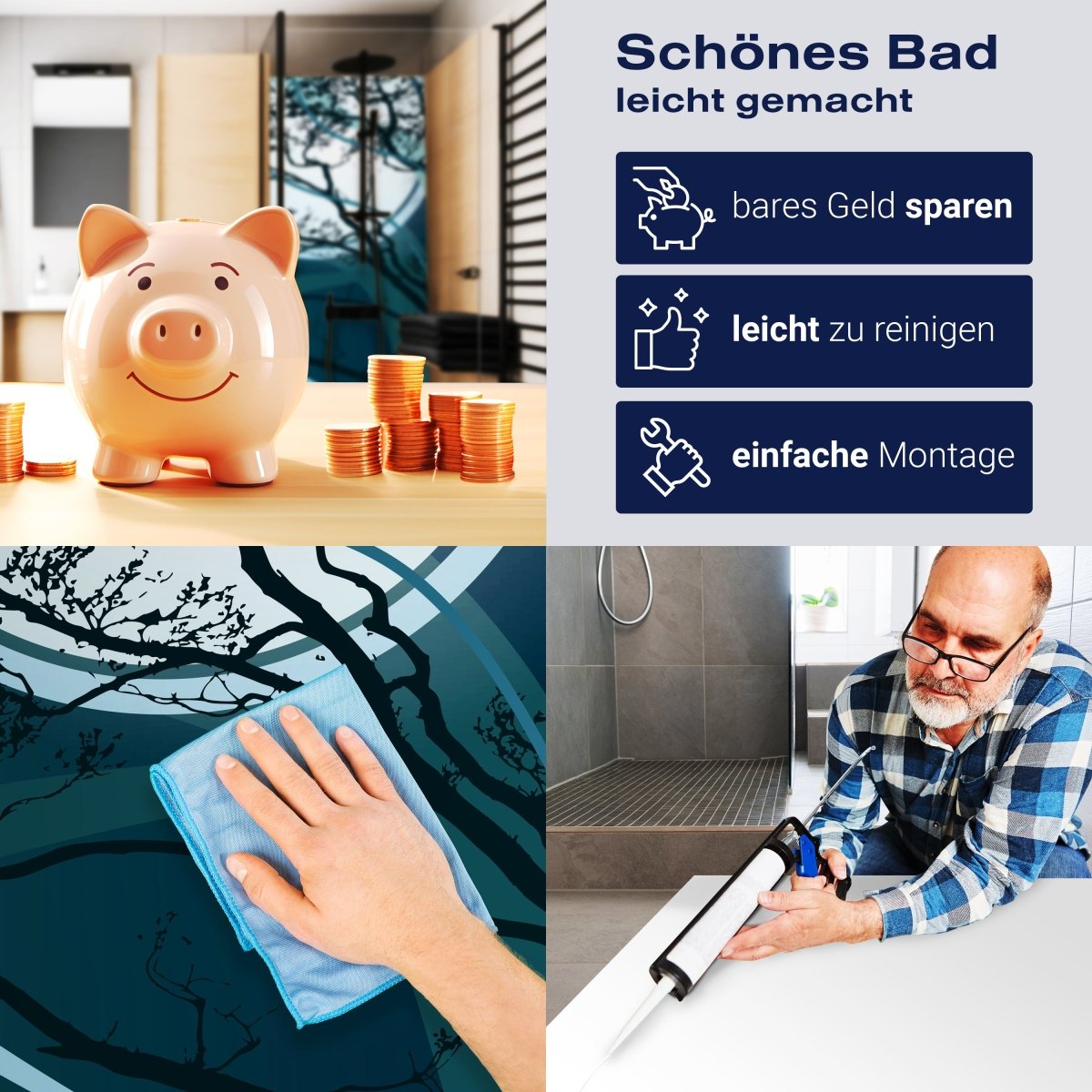 Duschwand Nadja Natur M0161 entdecken - Bild 7 Duschwand Nadja Natur M0161 entdecken - Bild 7