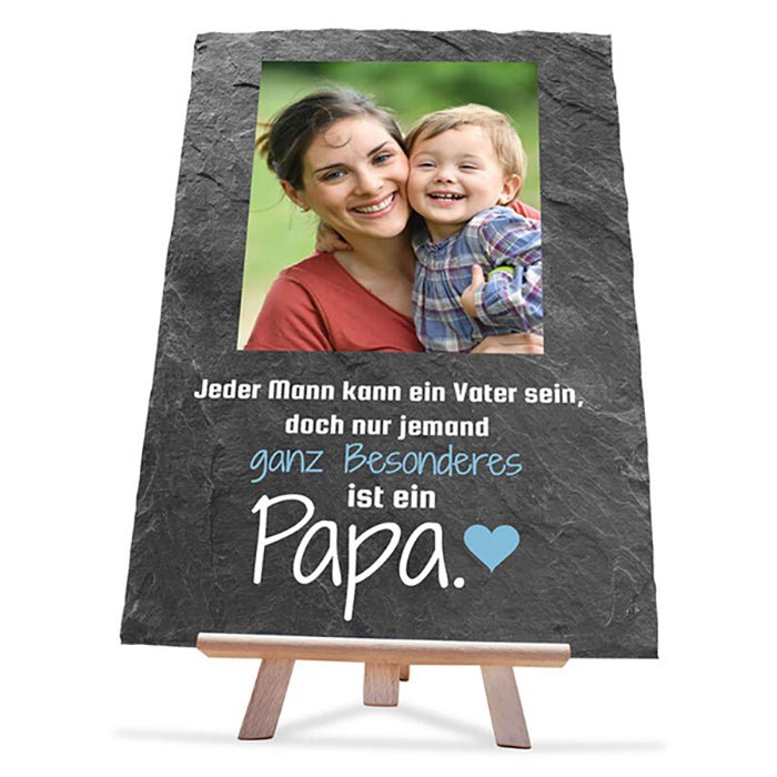 Schiefertafel Bester Papa M0161 - Bild 1 Schiefertafel Bester Papa M0161 - Bild 1