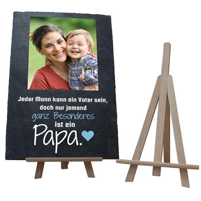 Schiefertafel Bester Papa M0161 - Bild 2 Schiefertafel Bester Papa M0161 - Bild 2