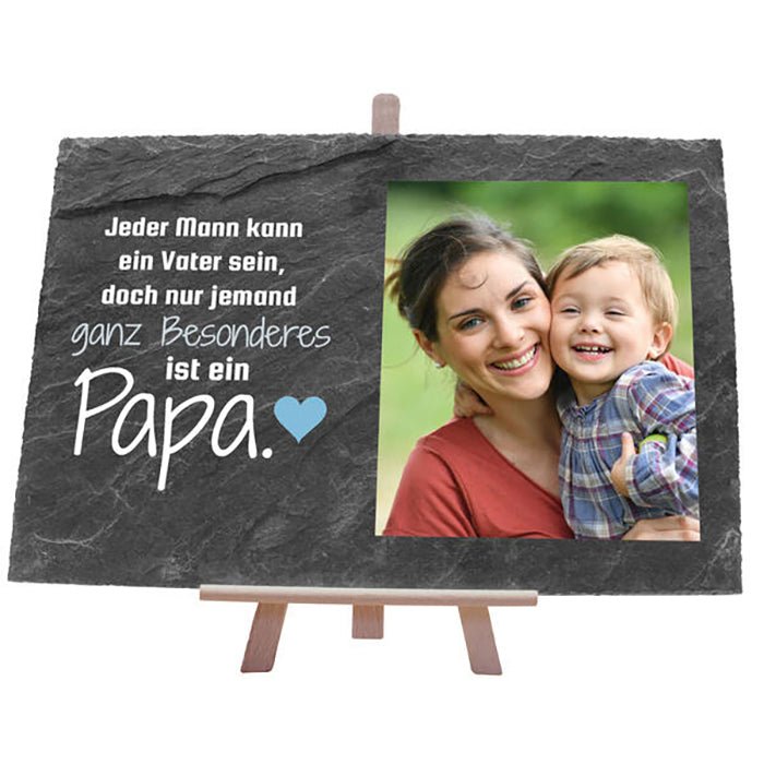 Schiefertafel Bester Papa M0163 - Bild 1 Schiefertafel Bester Papa M0163 - Bild 1