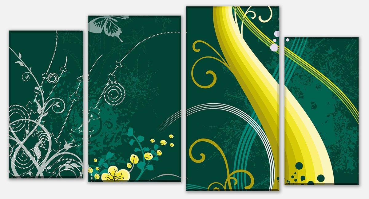 Leinwandbild Mehrteiler Romina Floral M0170 Leinwandbild Mehrteiler Romina Floral M0170