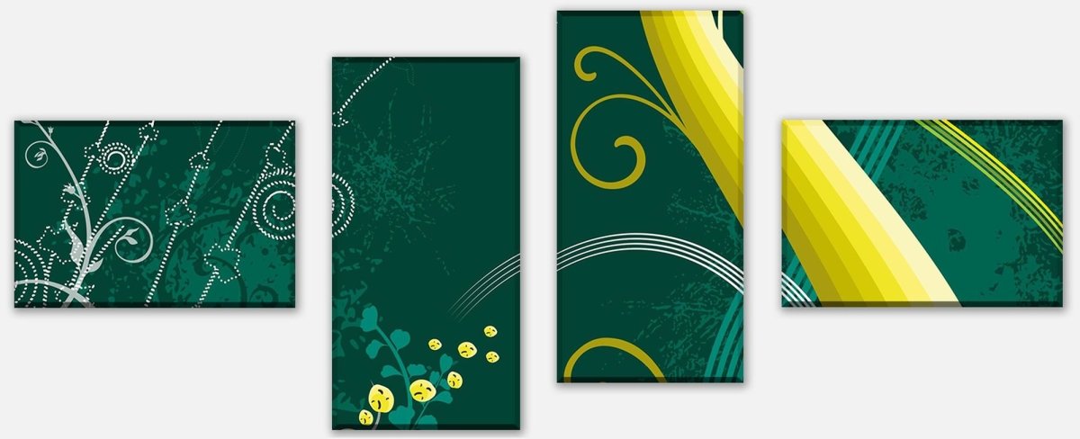 Leinwandbild Mehrteiler Romina Floral M0170 Leinwandbild Mehrteiler Romina Floral M0170