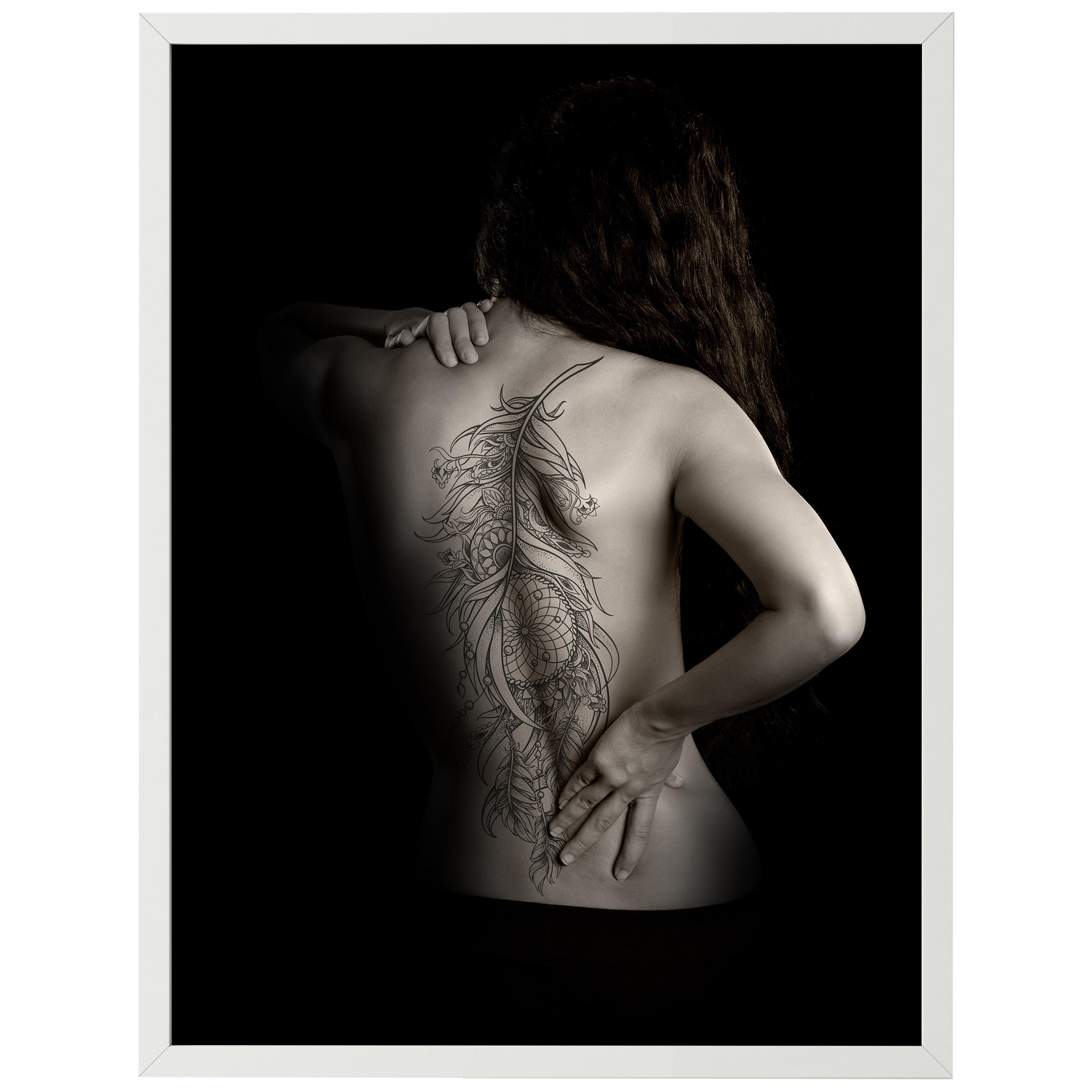 wandmotiv24 Poster, Poster - Frau, Tattoo, Rücken - M0170 - Bild 1 wandmotiv24 Poster, Poster - Frau, Tattoo, Rücken - M0170 - Bild 1