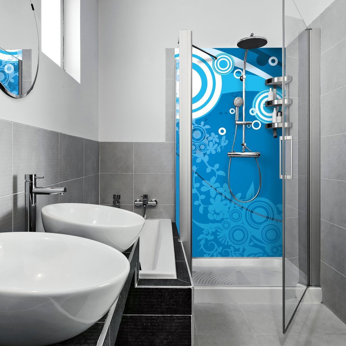 Duschwand Isolde Floral M0171 entdecken - Bild 1 Duschwand Isolde Floral M0171 entdecken - Bild 1