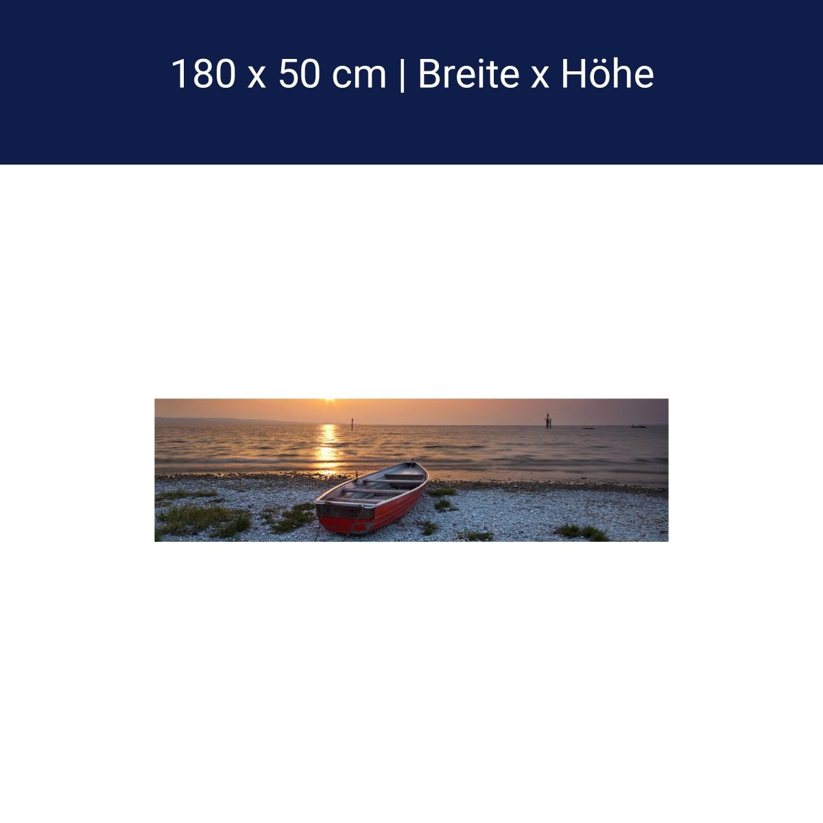 Küchenrückwand Meer mit Boot M0173 Küchenrückwand Meer mit Boot M0173