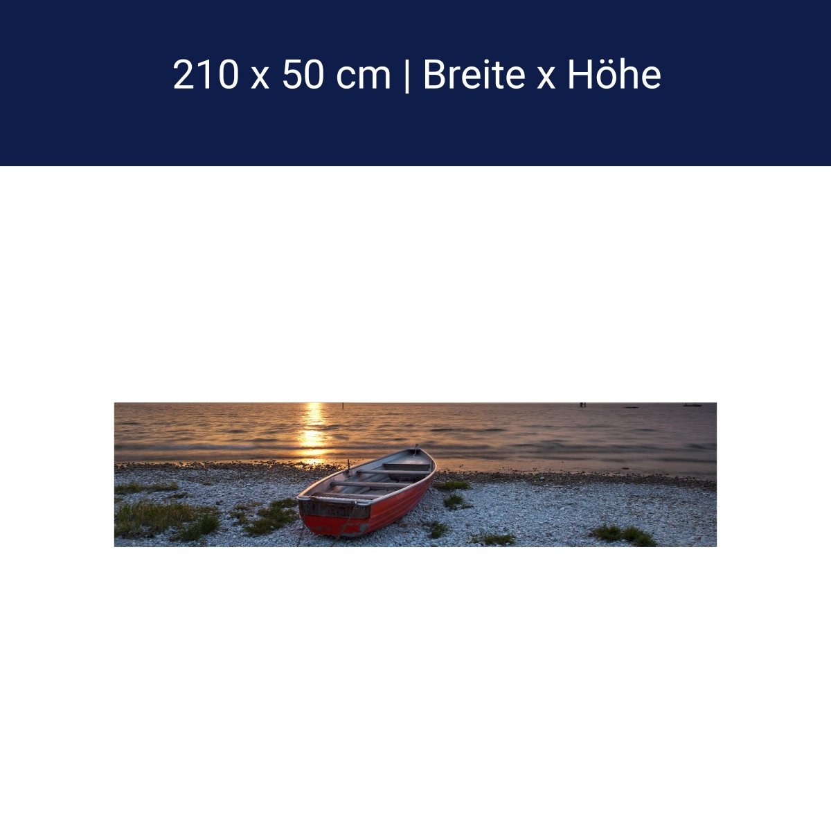 Küchenrückwand Meer mit Boot M0173 Küchenrückwand Meer mit Boot M0173