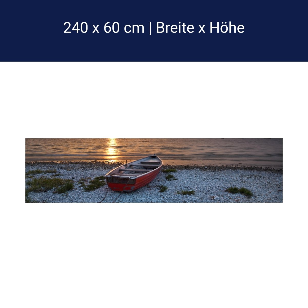 Küchenrückwand Meer mit Boot M0173 Küchenrückwand Meer mit Boot M0173