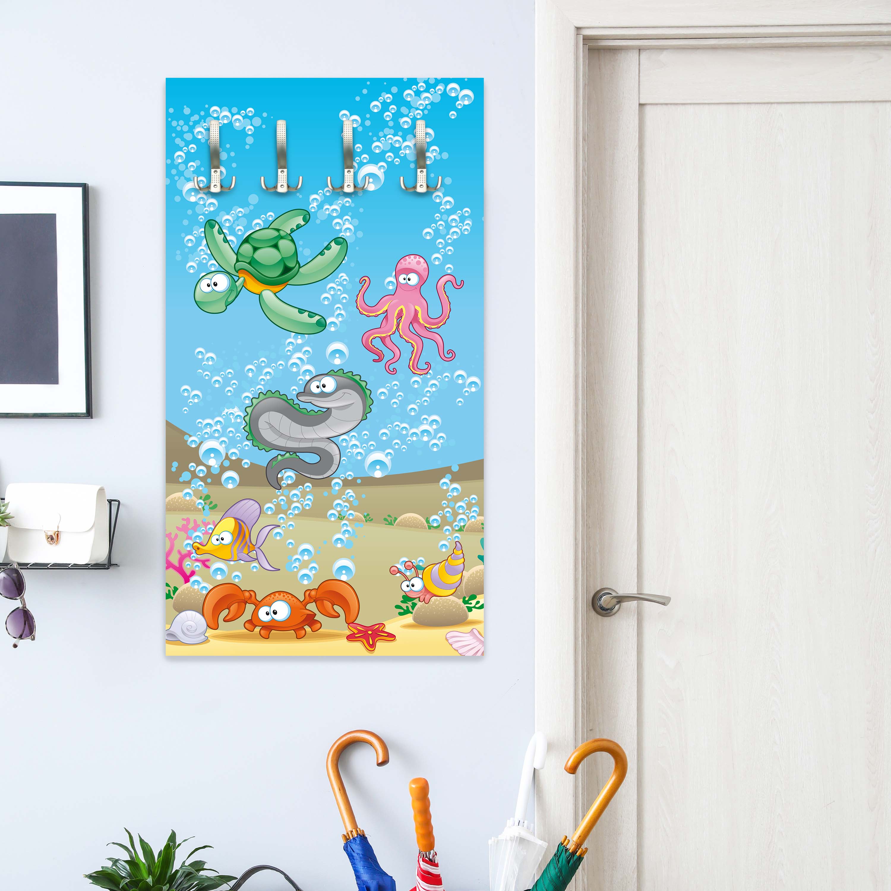 Garderobe Unterwassertiere Kinder M0176 entdecken - Bild 2 Garderobe Unterwassertiere Kinder M0176 entdecken - Bild 2