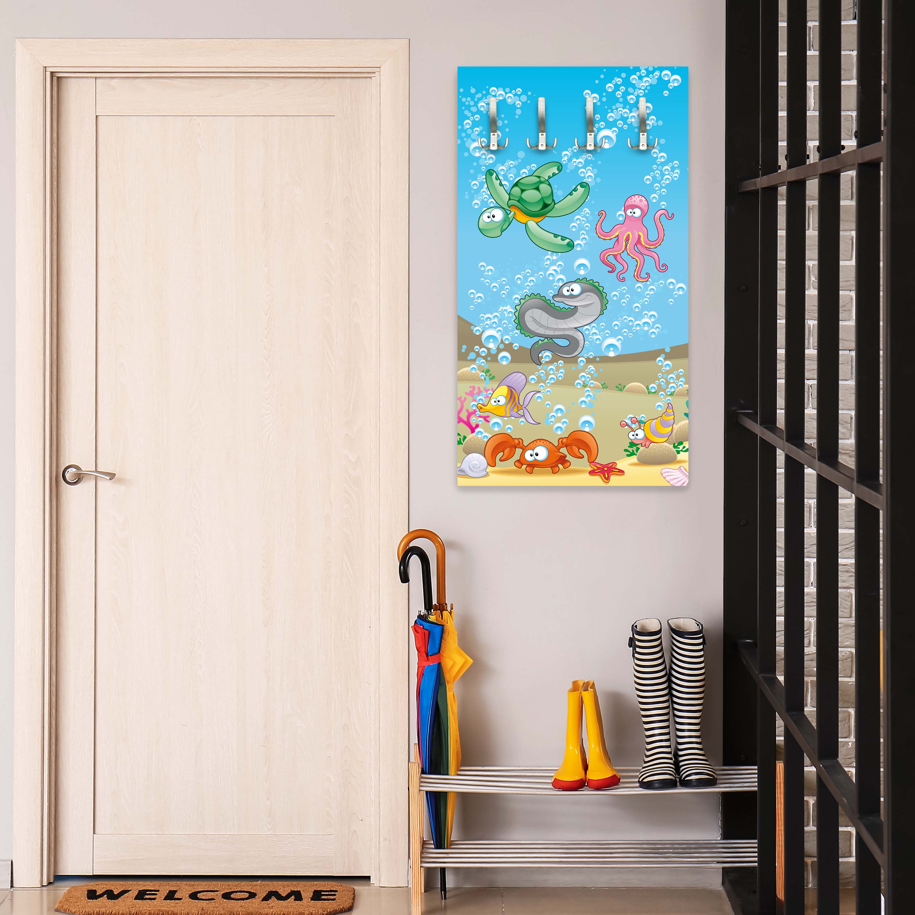 Garderobe Unterwassertiere Kinder M0176 entdecken - Bild 3 Garderobe Unterwassertiere Kinder M0176 entdecken - Bild 3