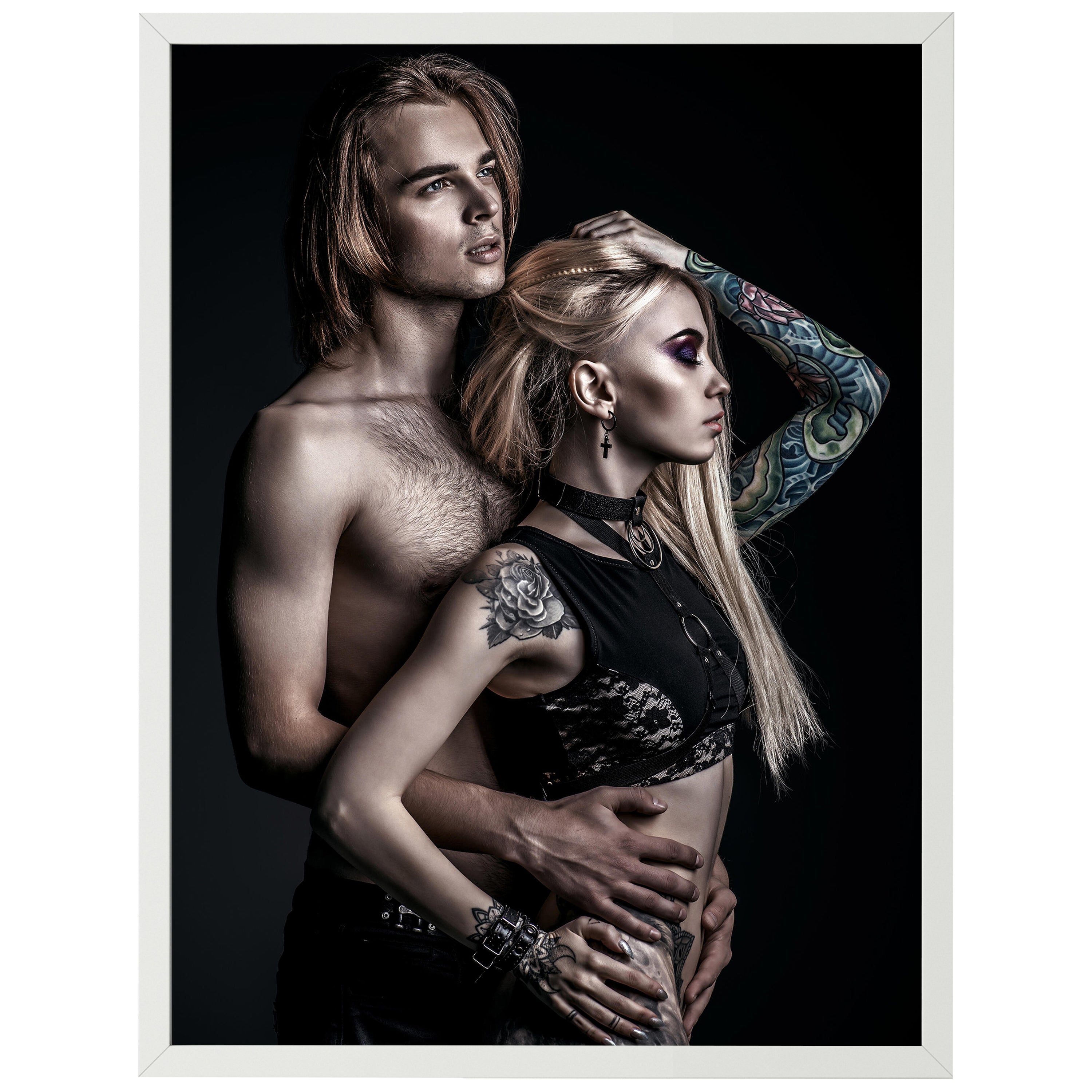 wandmotiv24 Poster, Poster - Frau, Tattoo, Paar - M0176 - Bild 1 wandmotiv24 Poster, Poster - Frau, Tattoo, Paar - M0176 - Bild 1