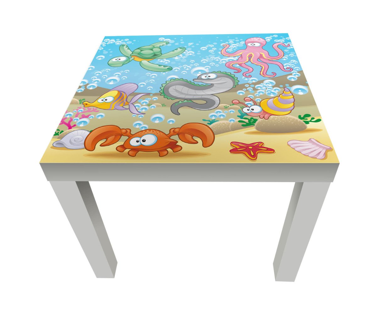 Beistelltisch Unterwassertiere Kinder M0176 entdecken - Bild 1 Beistelltisch Unterwassertiere Kinder M0176 entdecken - Bild 1