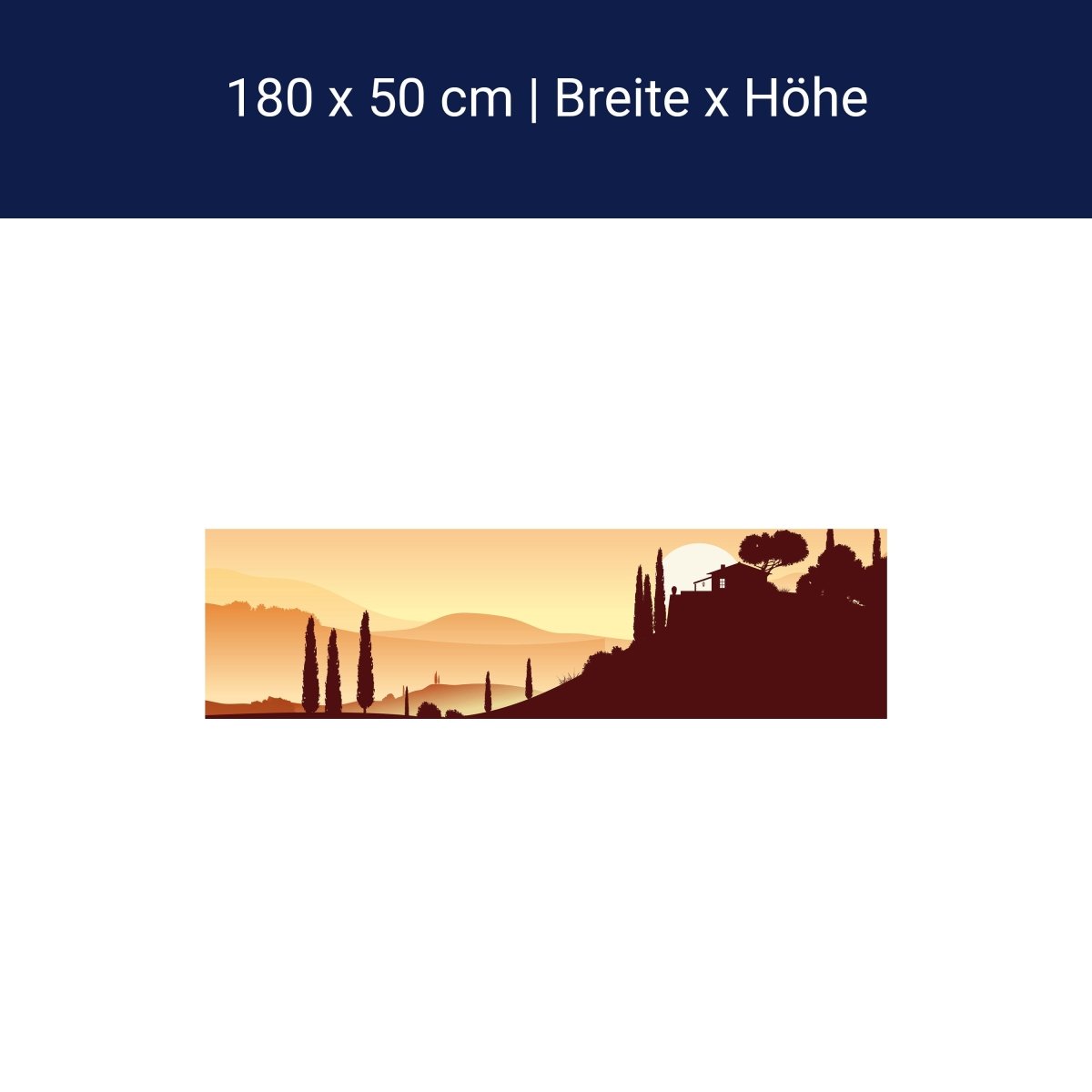 Küchenrückwand Italienische Landschaft Natur M0177 Küchenrückwand Italienische Landschaft Natur M0177