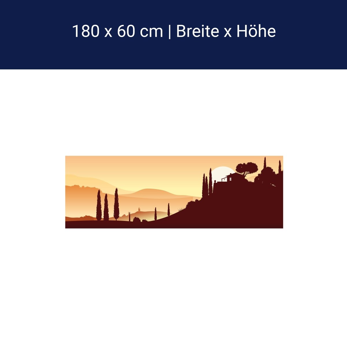 Küchenrückwand Italienische Landschaft Natur M0177 Küchenrückwand Italienische Landschaft Natur M0177