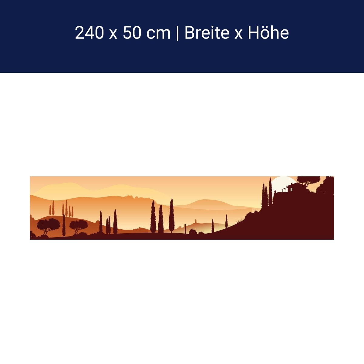 Küchenrückwand Italienische Landschaft Natur M0177 Küchenrückwand Italienische Landschaft Natur M0177