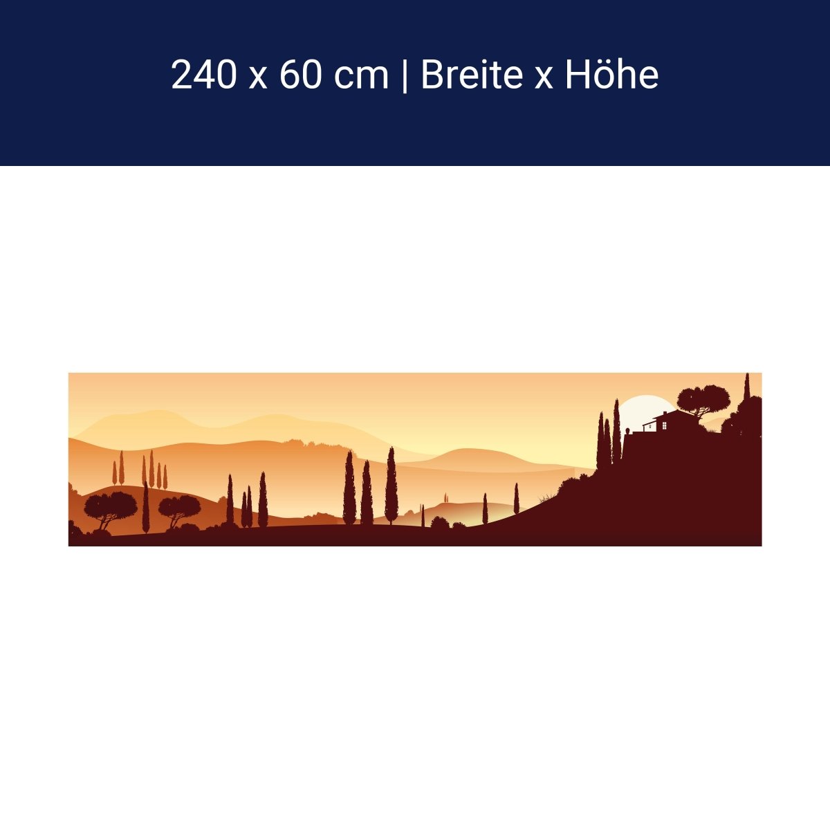 Küchenrückwand Italienische Landschaft Natur M0177 Küchenrückwand Italienische Landschaft Natur M0177