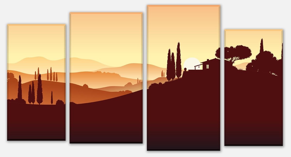 Leinwandbild Mehrteiler Italienische Landschaft Natur M0177 Leinwandbild Mehrteiler Italienische Landschaft Natur M0177