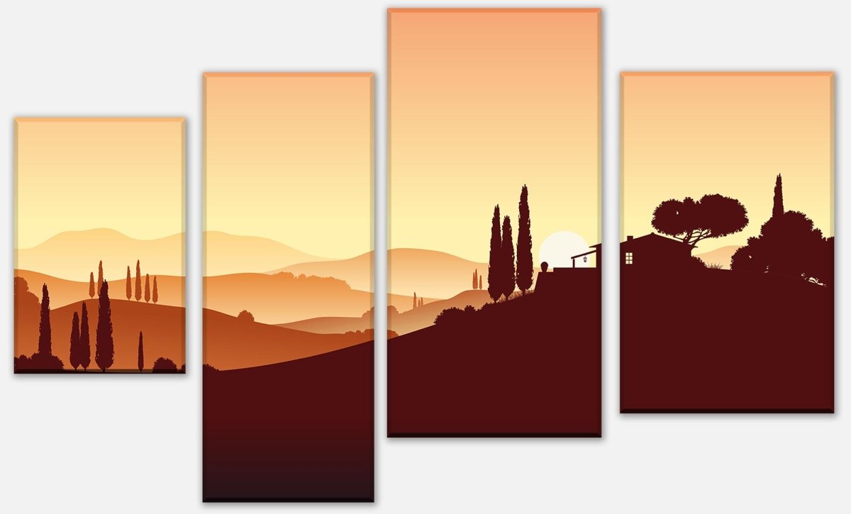 Leinwandbild Mehrteiler Italienische Landschaft Natur M0177 Leinwandbild Mehrteiler Italienische Landschaft Natur M0177
