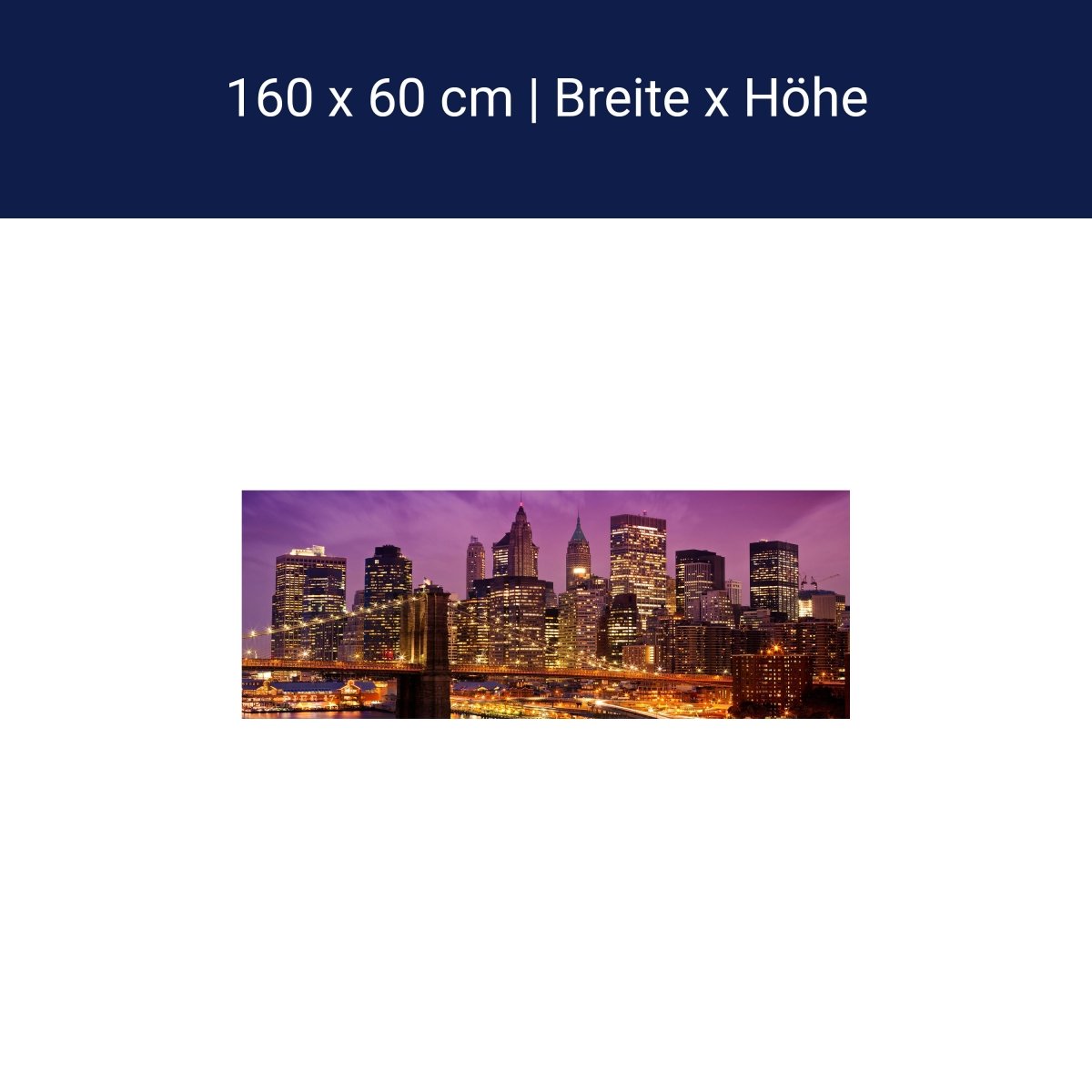 Küchenrückwand New York bei Nacht M0178 Küchenrückwand New York bei Nacht M0178