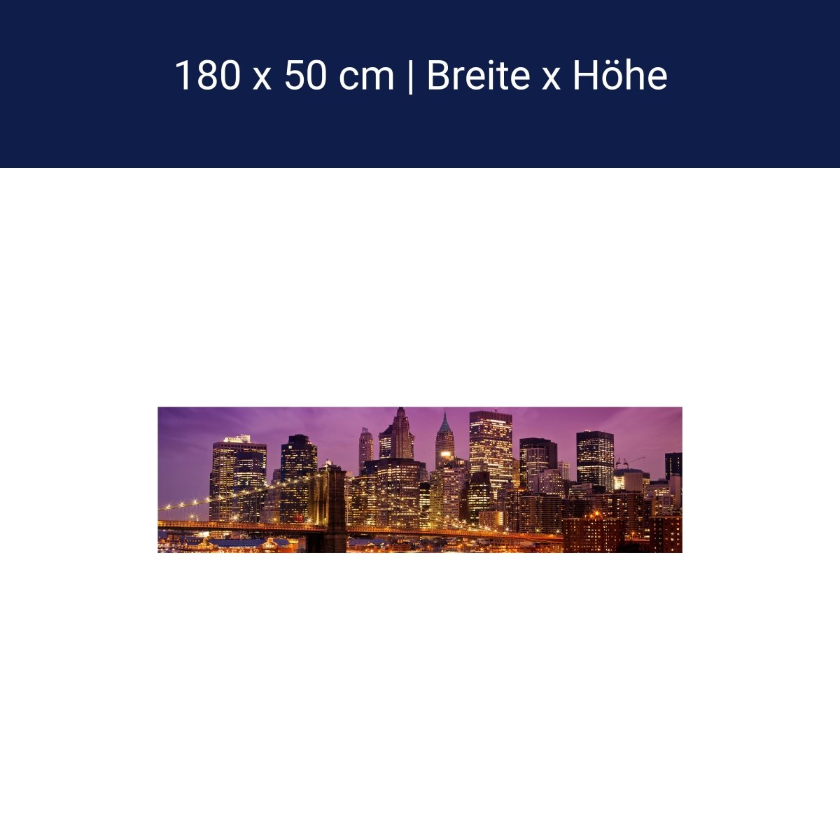 Küchenrückwand New York bei Nacht M0178 Küchenrückwand New York bei Nacht M0178