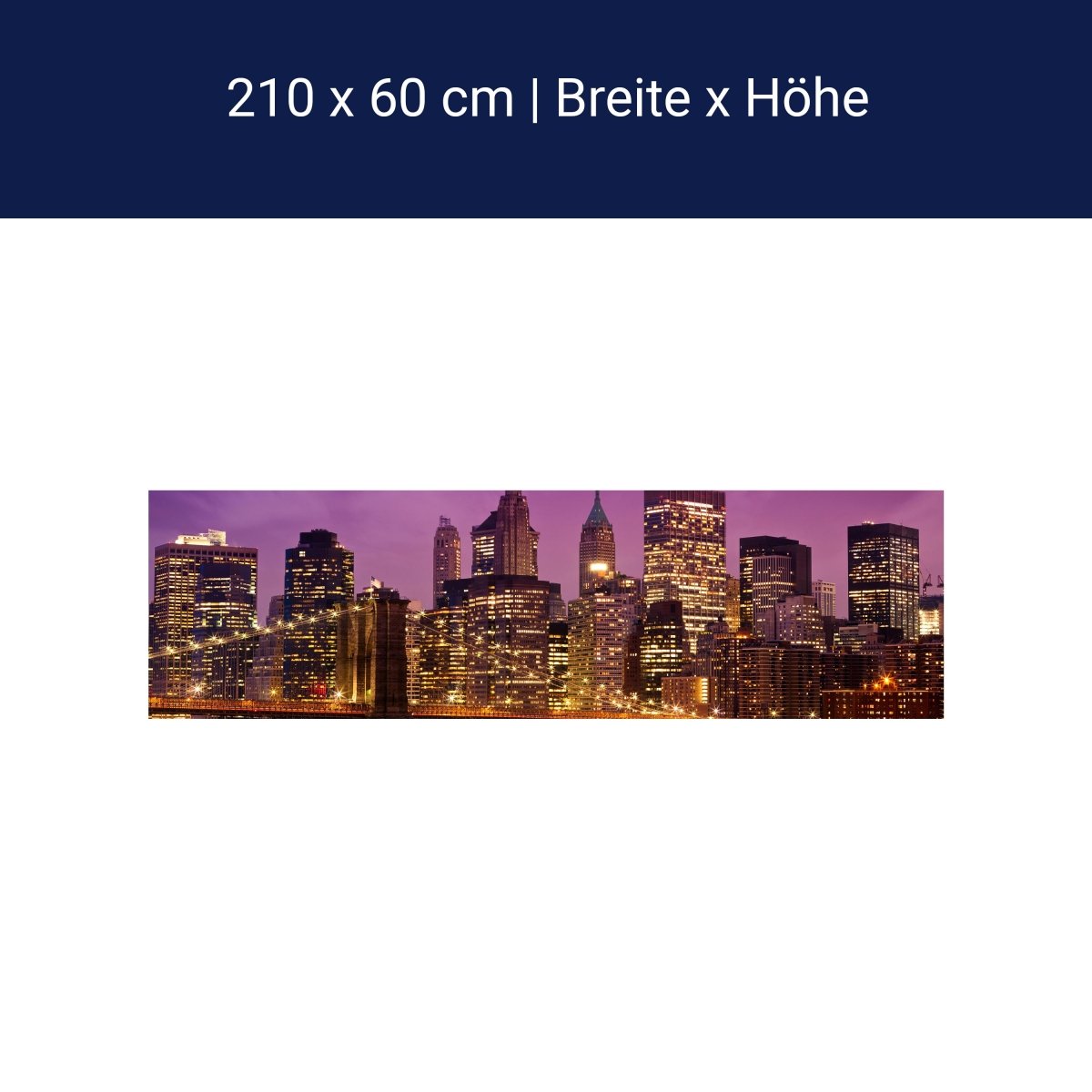 Küchenrückwand New York bei Nacht M0178 Küchenrückwand New York bei Nacht M0178