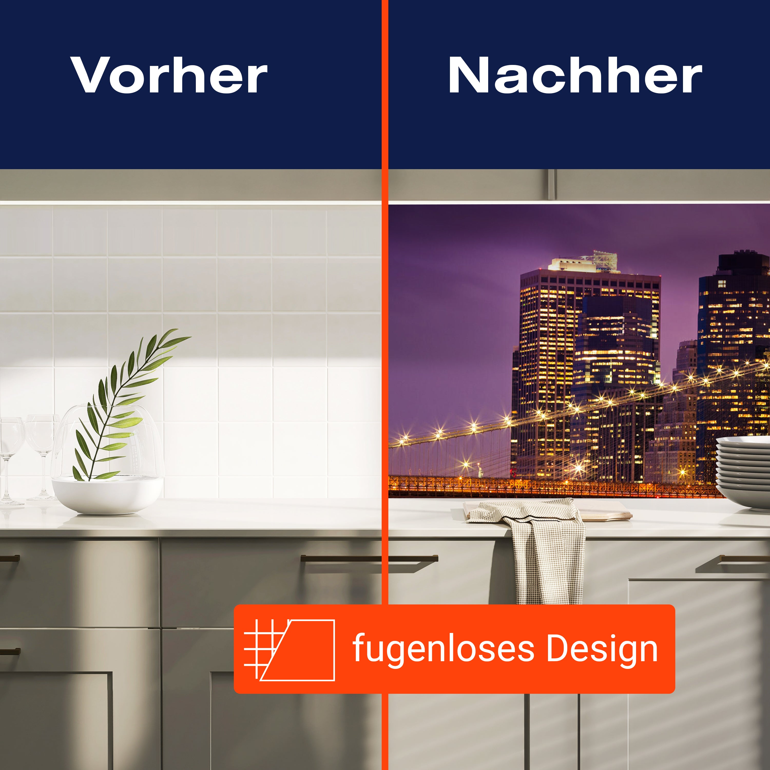 Küchenrückwand New York bei Nacht M0178 entdecken - Bild 9 Küchenrückwand New York bei Nacht M0178 entdecken - Bild 9