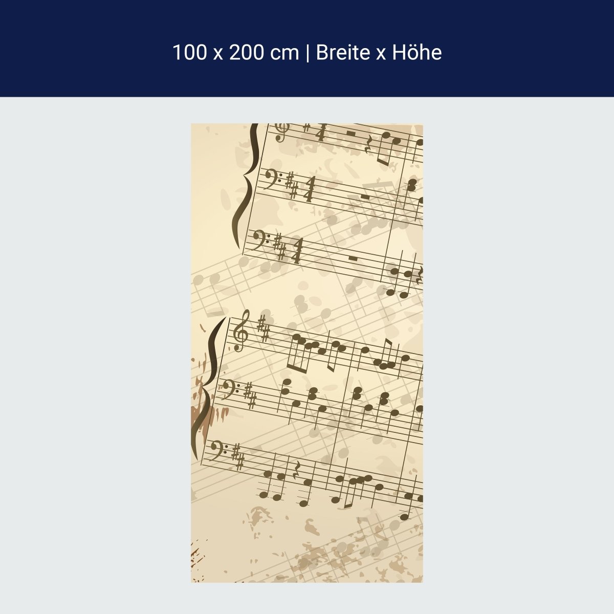 Duschwand Notenblatt Hobby M0180 Duschwand Notenblatt Hobby M0180