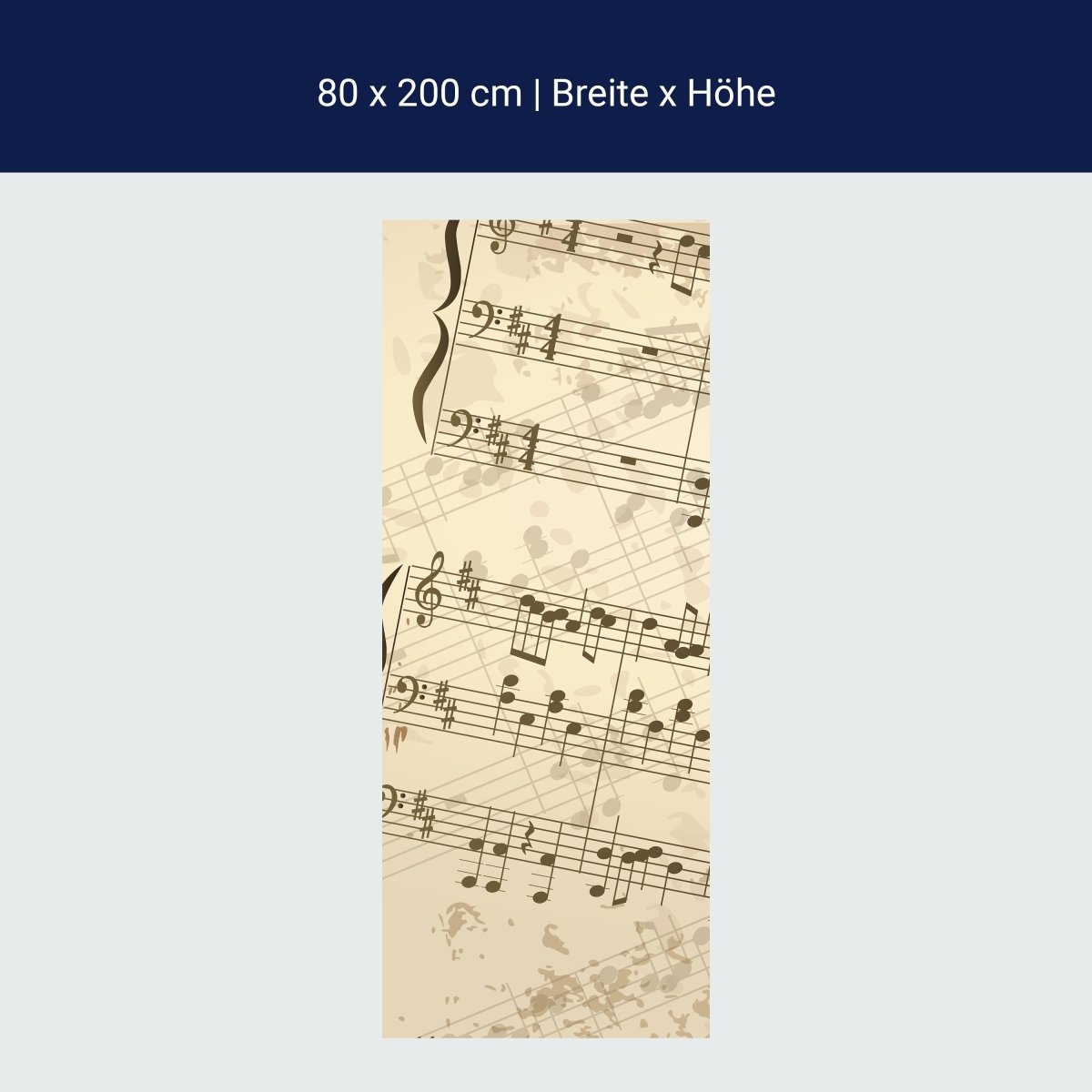 Duschwand Notenblatt Hobby M0180 Duschwand Notenblatt Hobby M0180