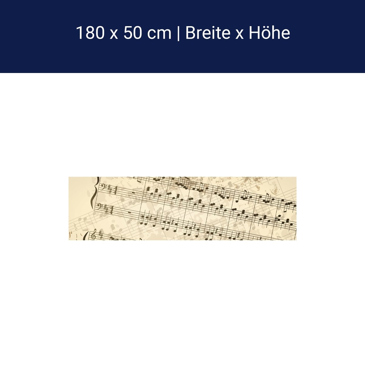 Küchenrückwand Notenblatt Hobby M0180 Küchenrückwand Notenblatt Hobby M0180