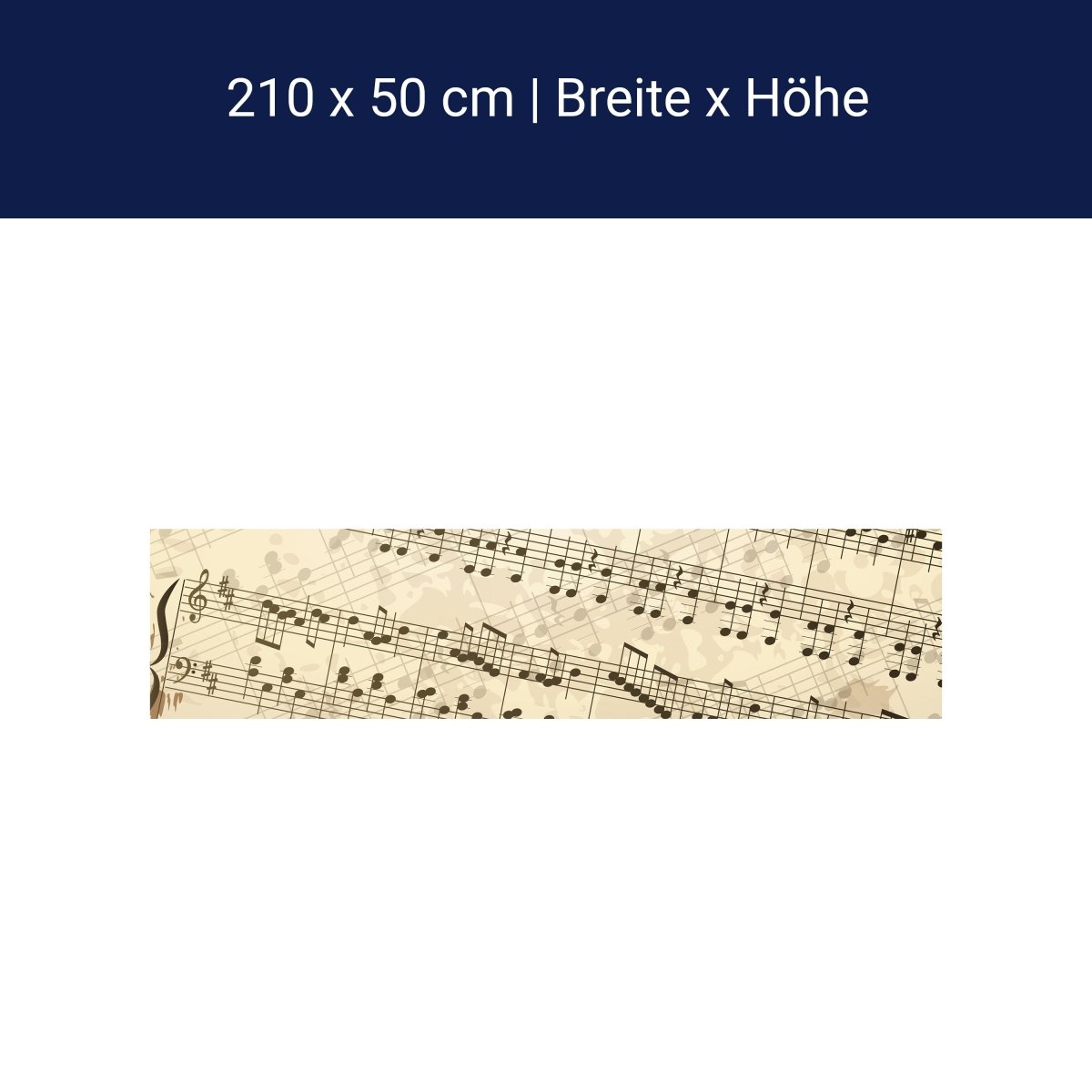 Küchenrückwand Notenblatt Hobby M0180 Küchenrückwand Notenblatt Hobby M0180