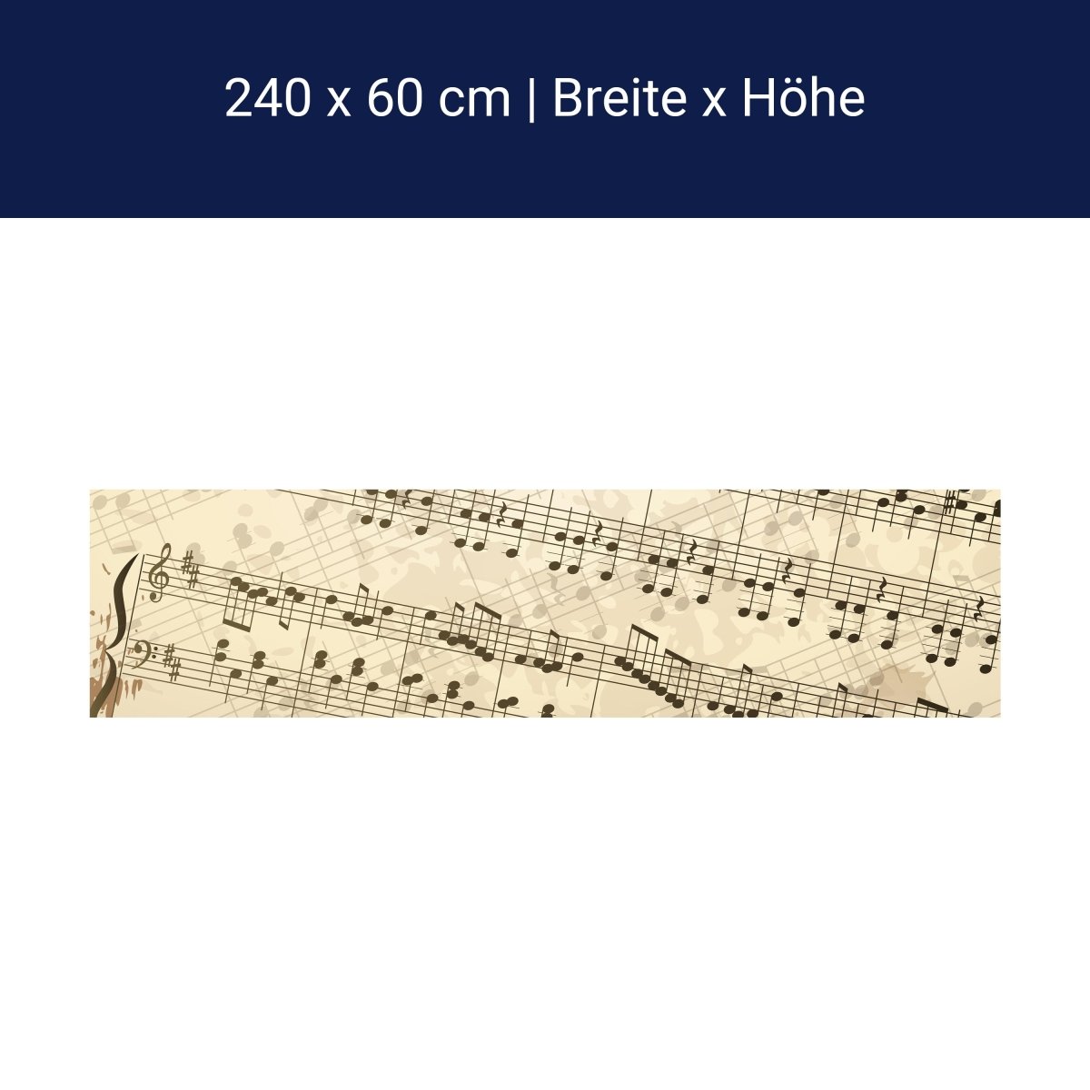 Küchenrückwand Notenblatt Hobby M0180 Küchenrückwand Notenblatt Hobby M0180