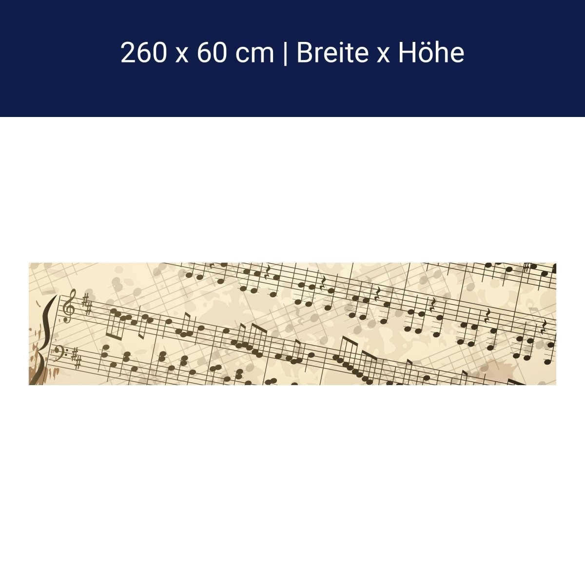 Küchenrückwand Notenblatt Hobby M0180 Küchenrückwand Notenblatt Hobby M0180