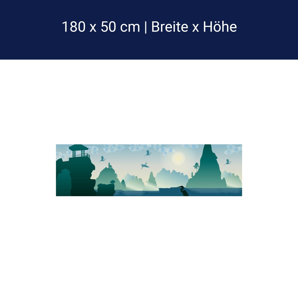 Küchenrückwand chinesische Landschaft Natur M0181 Küchenrückwand chinesische Landschaft Natur M0181