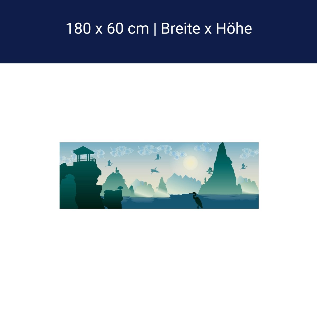 Küchenrückwand chinesische Landschaft Natur M0181 Küchenrückwand chinesische Landschaft Natur M0181