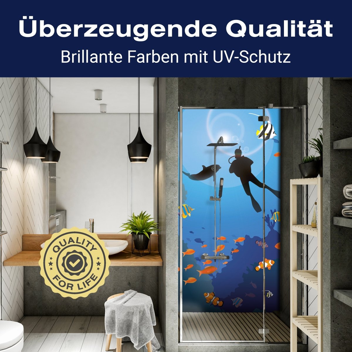 Duschwand Riff Meer M0182 entdecken - Bild 2 Duschwand Riff Meer M0182 entdecken - Bild 2