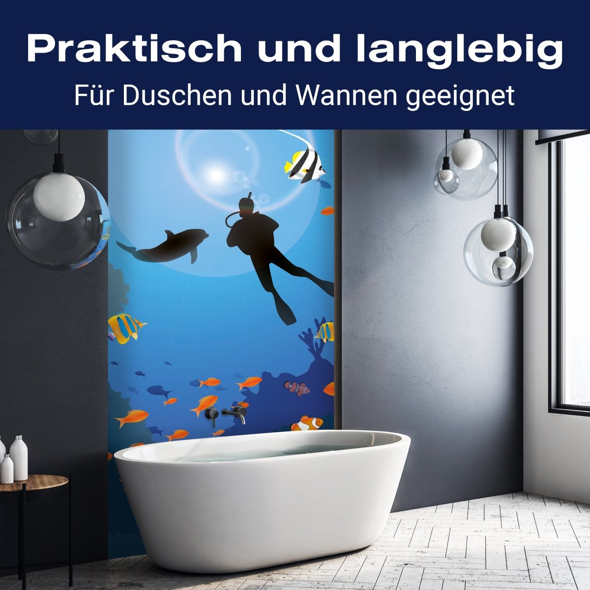 Duschwand Riff Meer M0182 entdecken - Bild 3 Duschwand Riff Meer M0182 entdecken - Bild 3