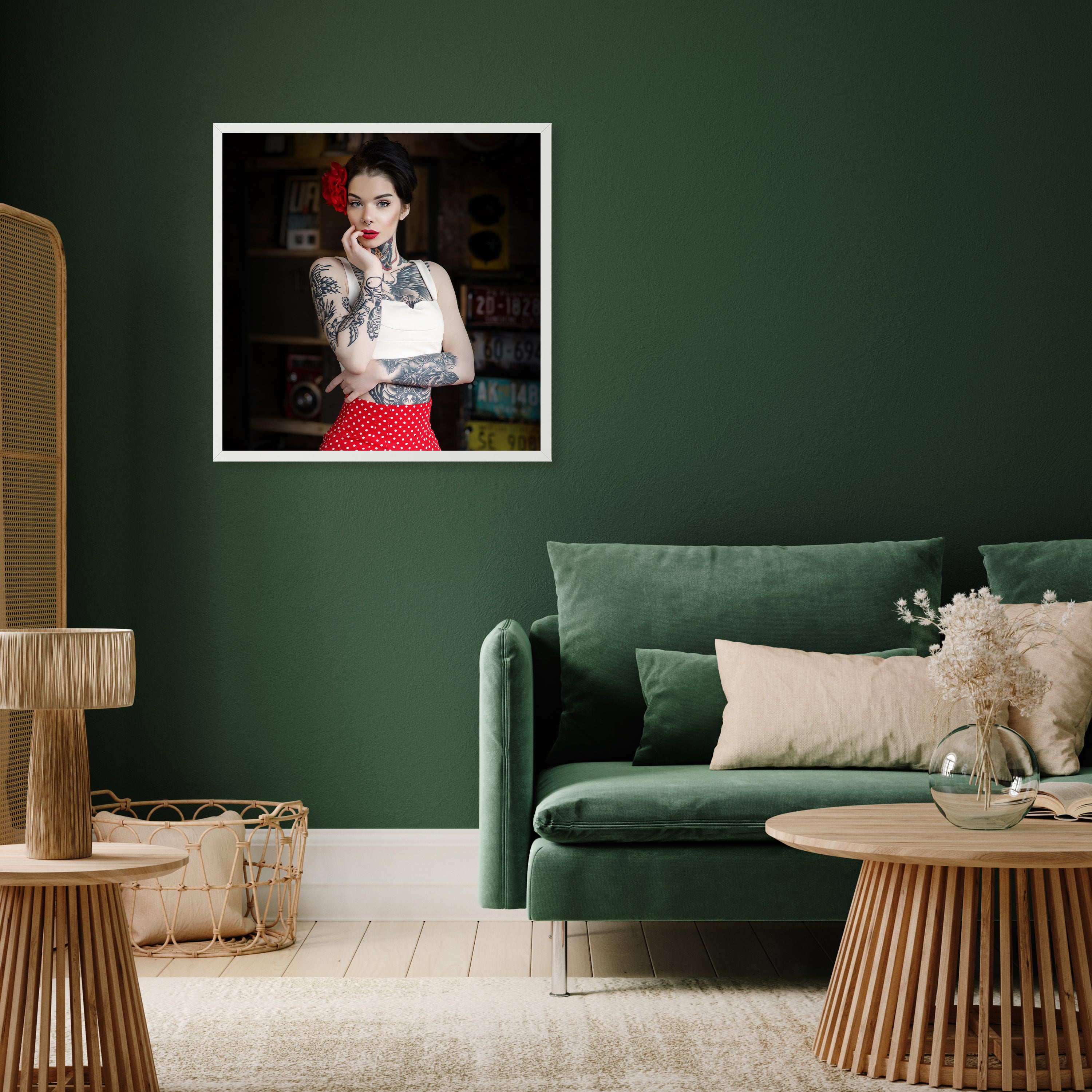 wandmotiv24 Poster, Poster - Frau, Tattoo, Retro - M0182 - Bild 5 wandmotiv24 Poster, Poster - Frau, Tattoo, Retro - M0182 - Bild 5