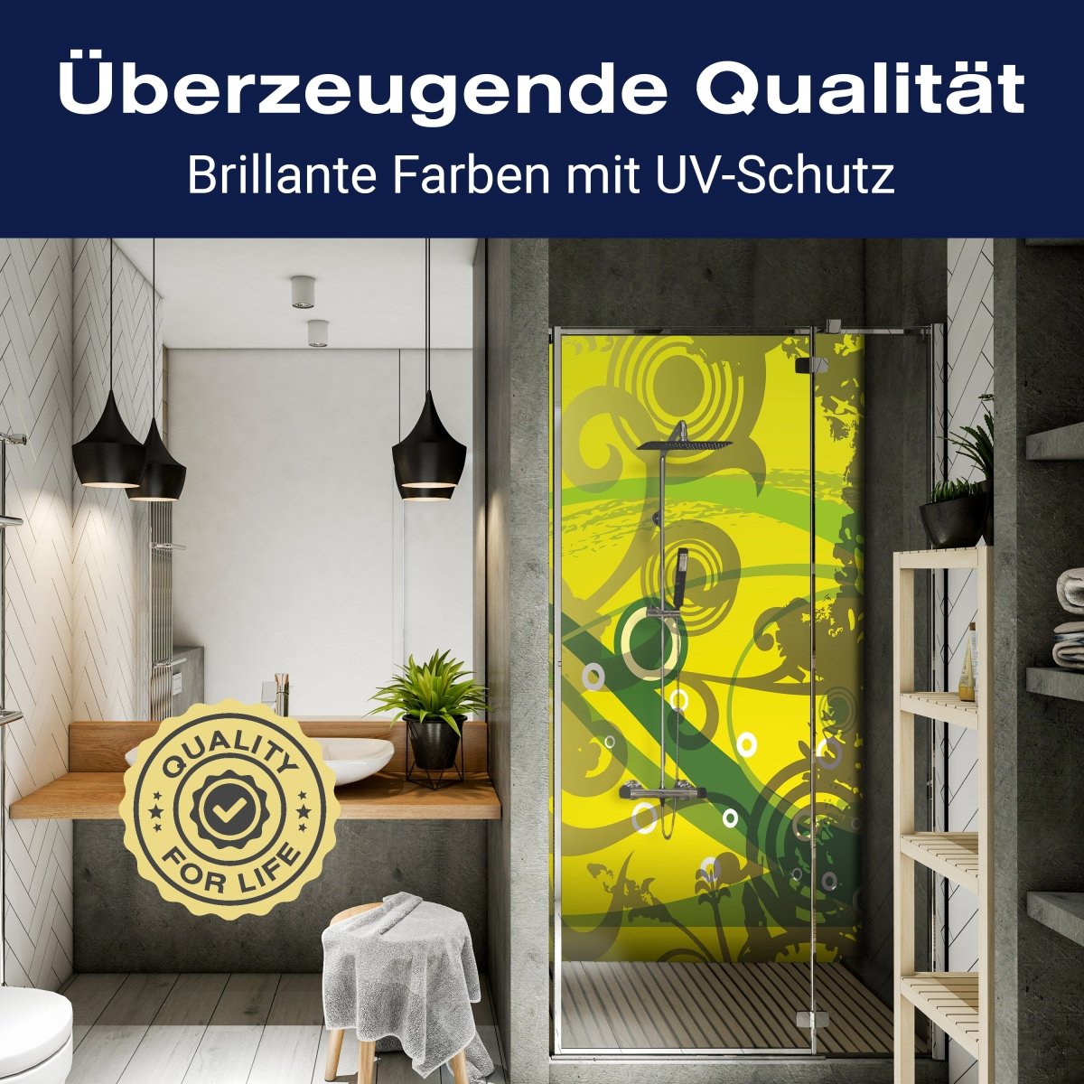 Duschwand Heidi Floral M0183 entdecken - Bild 2 Duschwand Heidi Floral M0183 entdecken - Bild 2