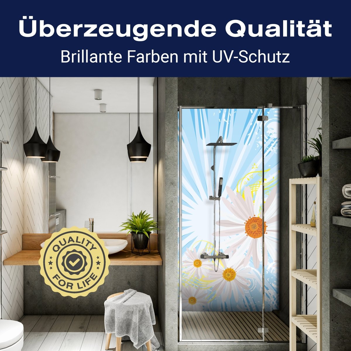 Duschwand Evelyn Floral M0186 entdecken - Bild 2 Duschwand Evelyn Floral M0186 entdecken - Bild 2