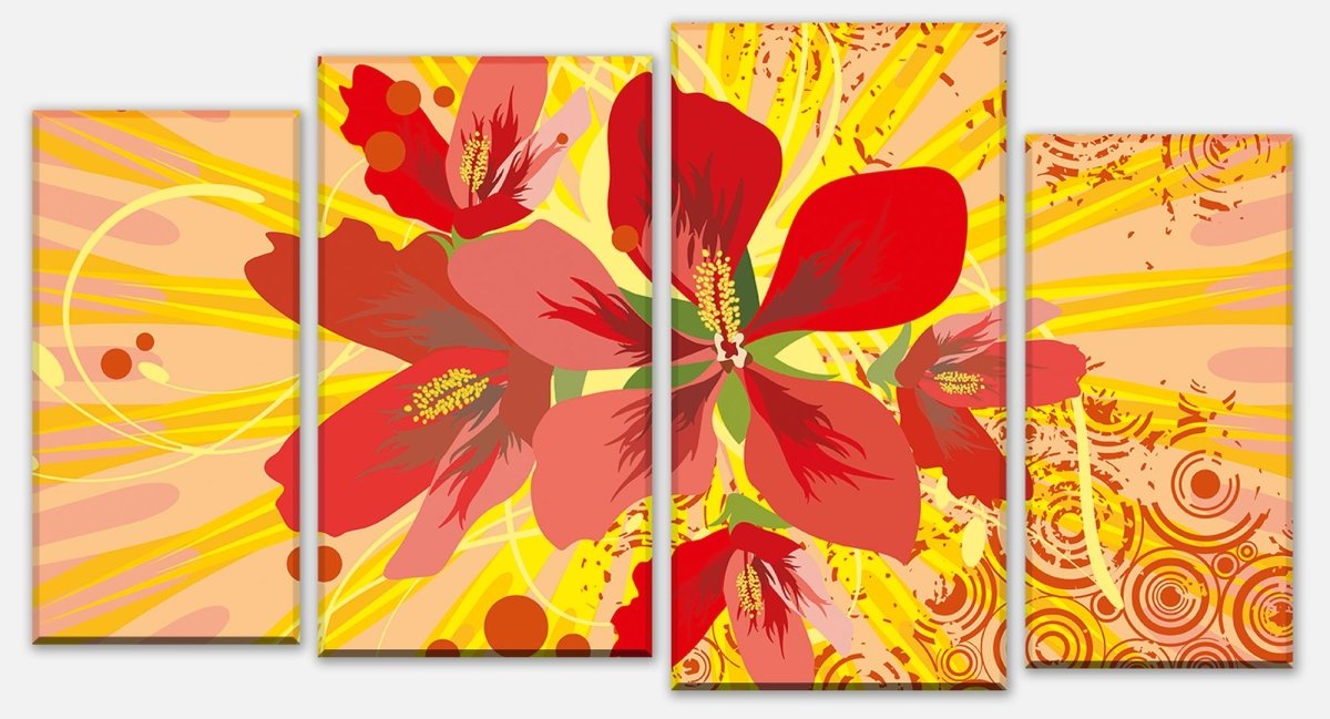 Leinwandbild Mehrteiler Victoria Floral M0188 Leinwandbild Mehrteiler Victoria Floral M0188