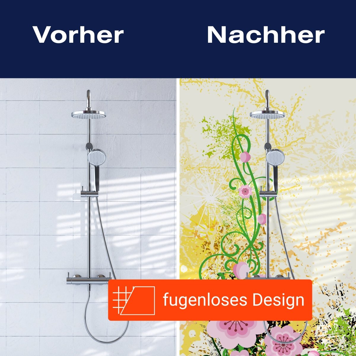 Duschwand Luca Floral M0189 entdecken - Bild 9 Duschwand Luca Floral M0189 entdecken - Bild 9