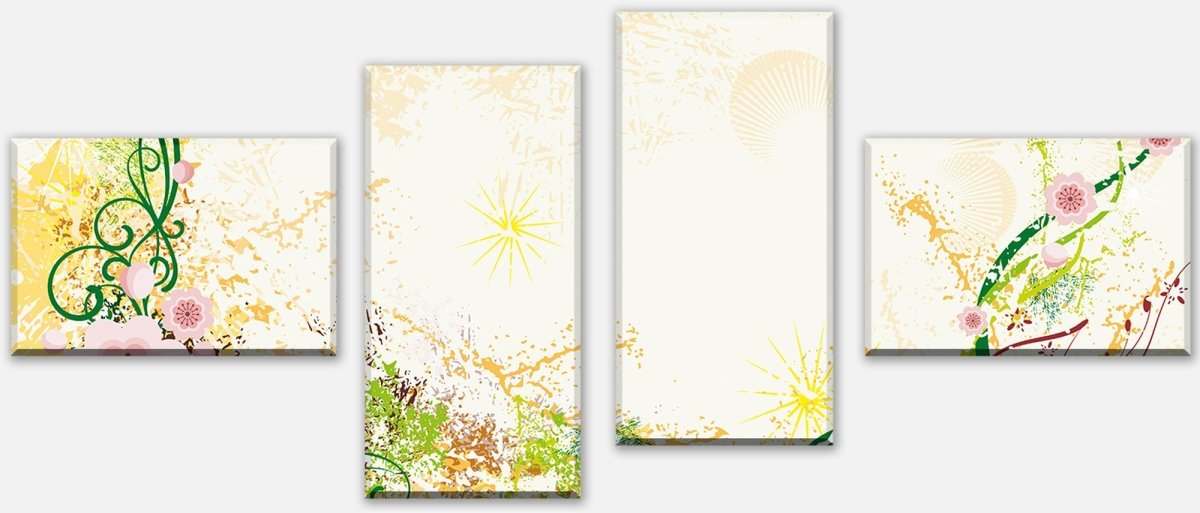 Leinwandbild Mehrteiler Luca Floral M0189 Leinwandbild Mehrteiler Luca Floral M0189