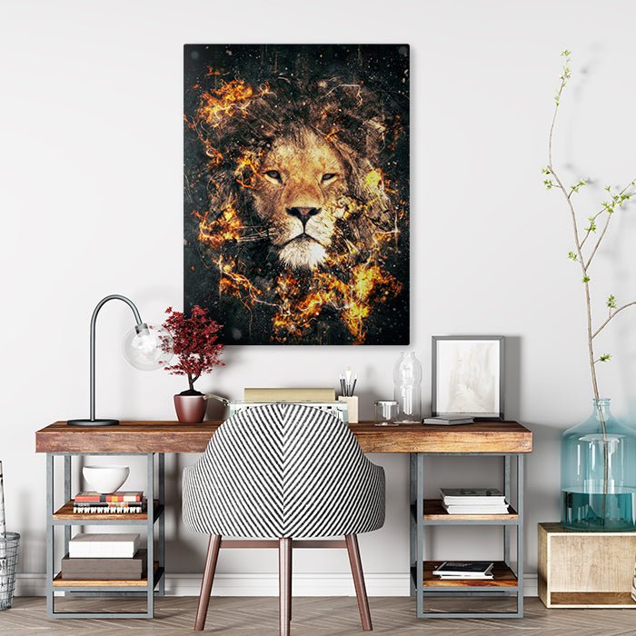 Leinwandbild Löwen, Hochformat M0191 kaufen - Bild 2 Leinwandbild Löwen, Hochformat M0191 kaufen - Bild 2