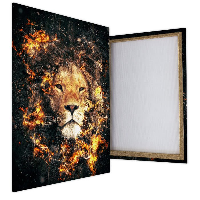 Leinwandbild Löwen, Hochformat M0191 kaufen - Bild 4 Leinwandbild Löwen, Hochformat M0191 kaufen - Bild 4