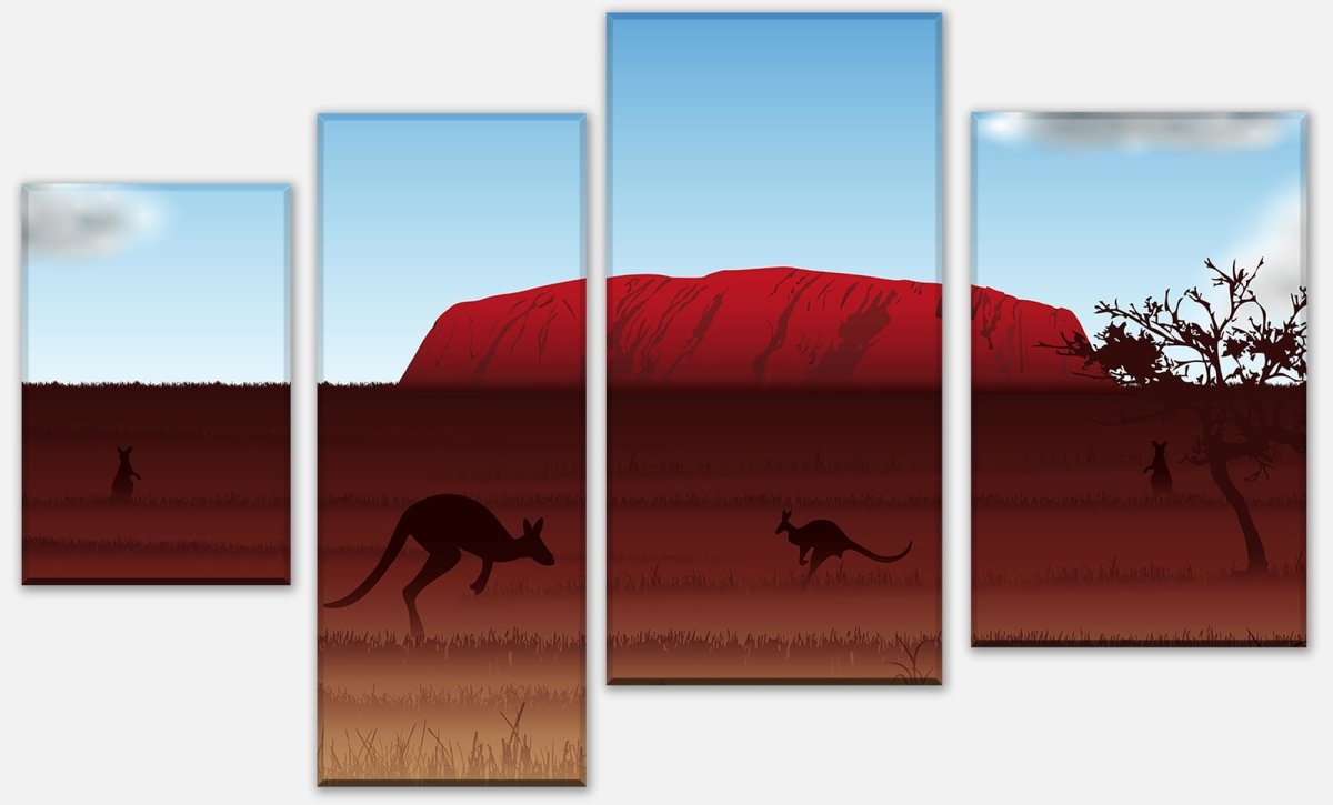 Leinwandbild Mehrteiler Ayers Rock Natur M0192 Leinwandbild Mehrteiler Ayers Rock Natur M0192
