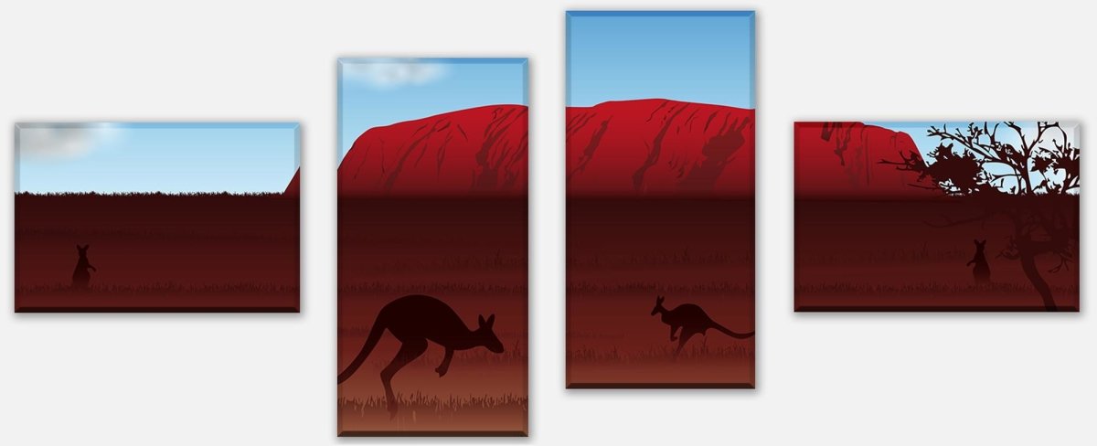 Leinwandbild Mehrteiler Ayers Rock Natur M0192 Leinwandbild Mehrteiler Ayers Rock Natur M0192