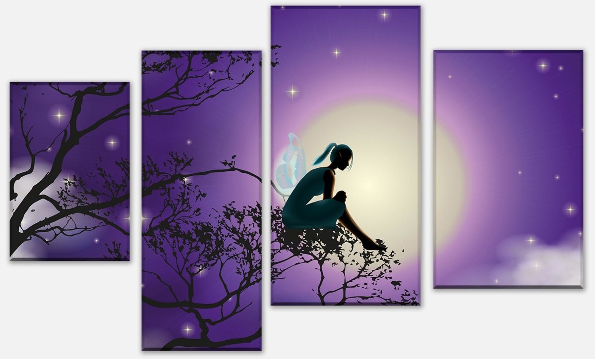 Leinwandbild Mehrteiler Elfenmond Fantasy M0194 Leinwandbild Mehrteiler Elfenmond Fantasy M0194