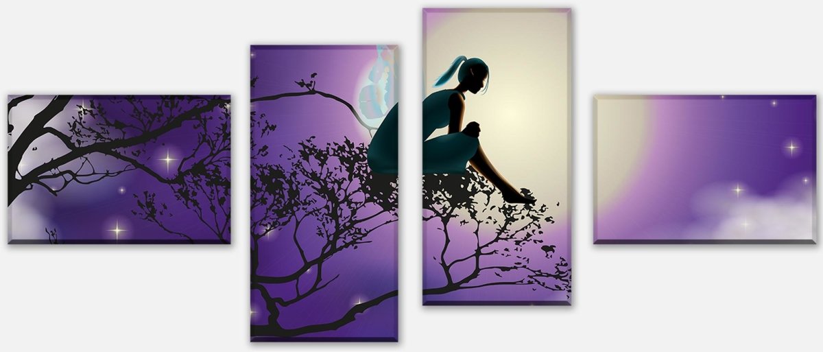 Leinwandbild Mehrteiler Elfenmond Fantasy M0194 Leinwandbild Mehrteiler Elfenmond Fantasy M0194
