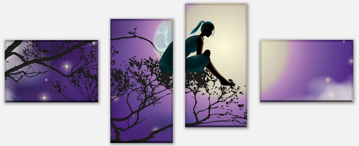Leinwandbild Mehrteiler Elfenmond Fantasy M0194 Leinwandbild Mehrteiler Elfenmond Fantasy M0194
