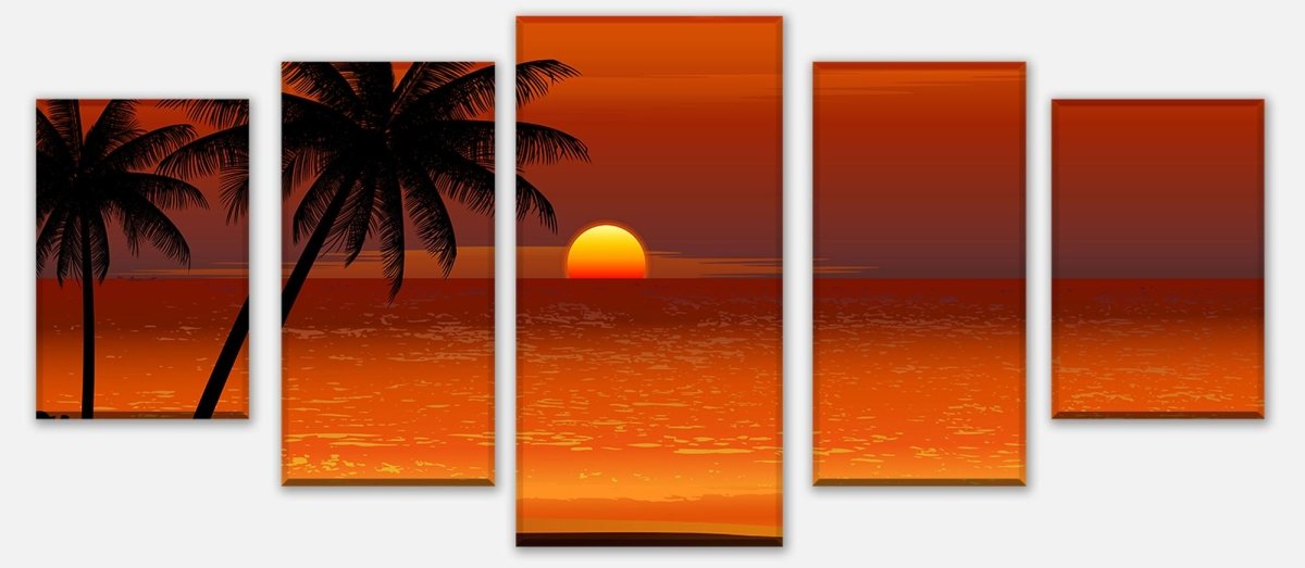 Leinwandbild Mehrteiler Beach Sunset M0195 entdecken - Bild 1 Leinwandbild Mehrteiler Beach Sunset M0195 entdecken - Bild 1
